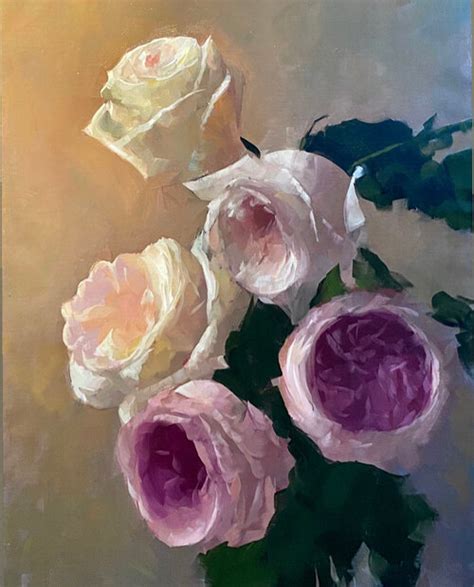 Dennis Perrin Fine Art Flower Painting Floral Oil Paintings Painting