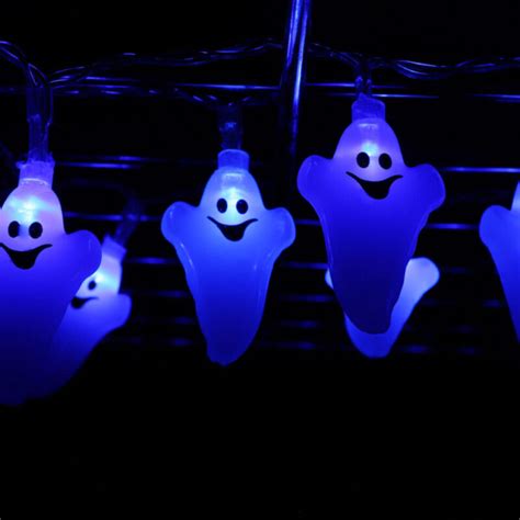 Christmas Concepts 20 Halloween Ghost Lights With Blue Led Lights 1