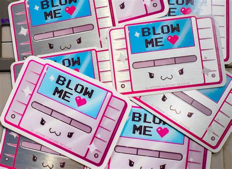 Gamer Blow Me Sticker Kawaii Stickers Paper Stickers Mindtekit