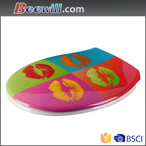 Decorative Customized Printed Soft Close Toilets Seat And Cover China