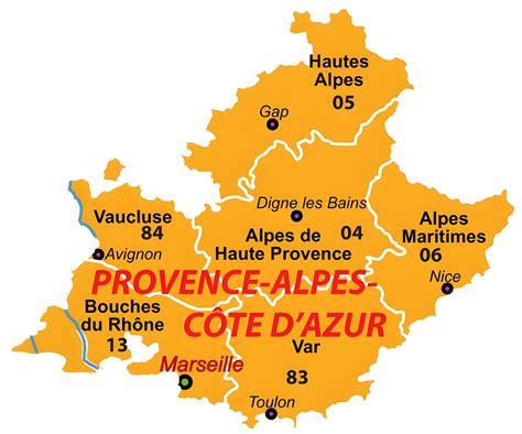 Quels Sont Les Départements De Provence Alpes Côte Dazur