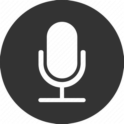 Circle, mic, microphone, recording, speaker icon - Download on Iconfinder png image