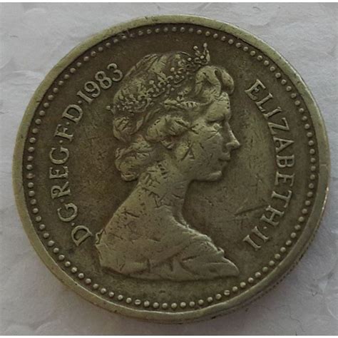 1983 1 Pound Elizabeth Ii Dgregfd