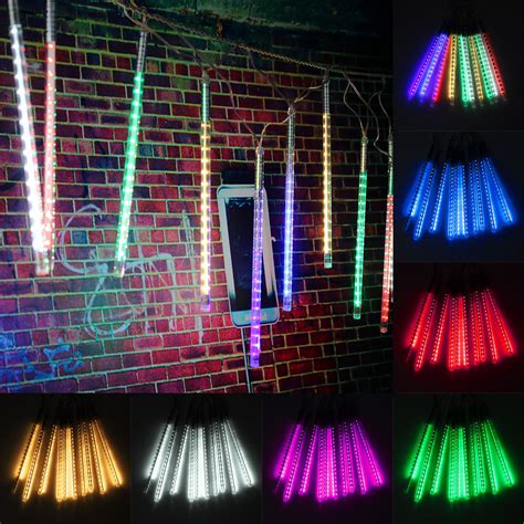 10 Tube 30cm Led Meteor Shower Rain Fall Outdoor Christmas Xmas String