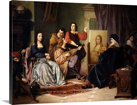 Collaboration was a common practice in his time, one that makes attribution a challenge today. Leonardo Da Vinci Painting The Mona Lisa By Cesare Maccari ...