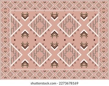 Modern Persian Carpet Texture Motif Ethnic Stock Vector Royalty Free