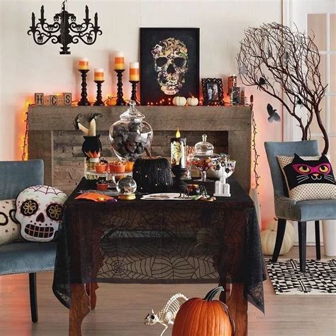 34 Stunning Halloween Living Room Decor Ideas Looks Scary Halloween