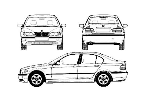 Download Drawing Bmw 3 Series E46 330d Sedan 2003 In Ai Pdf Png Svg Formats