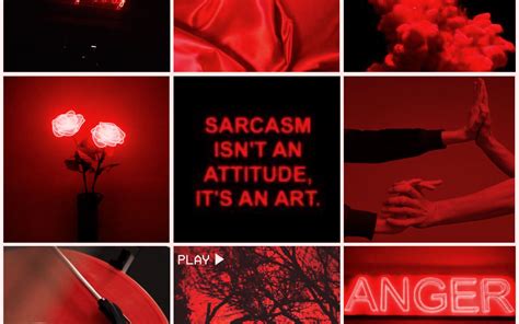 Free Download Aesthetic Mood Board Red Black Redandblack