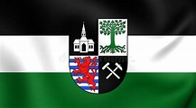 Bandera De La Ciudad Rin-Westfalia Del Norte, Alemania De Gelsenkirchen ...