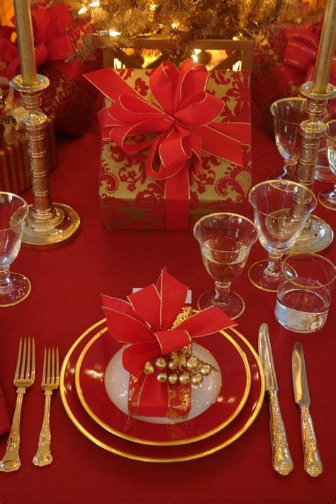 Christmas Tablescape Ideas (46 Pics) Red Theme | Christmas decorations