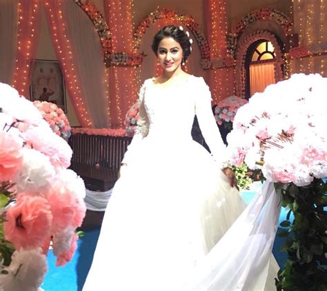 Hina Khan In Wedding Dress Arabia Weddings