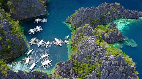 Coron Palawan Aerial Shot The Island Paradise 3 15 17 4k Youtube