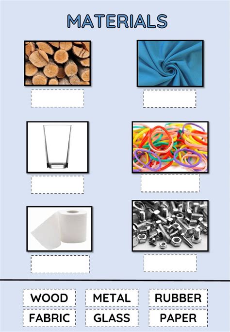 Materials Online Activity For 1º You Can Do The Exercises Online Or