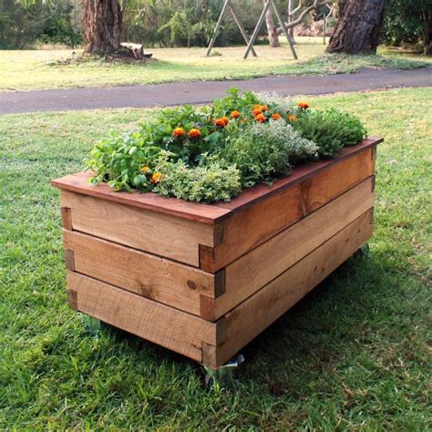 Modbox Medio On Wheels Planter Box Modbox Raised Garden Beds