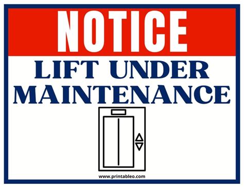 20 Maintenance Signs Download Free Printable Pdfs