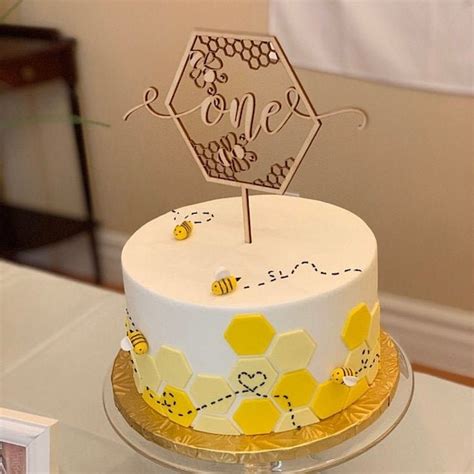 Bee Custom Cake Topper Bumble Bee Birthday Cake Topper Bee Etsy