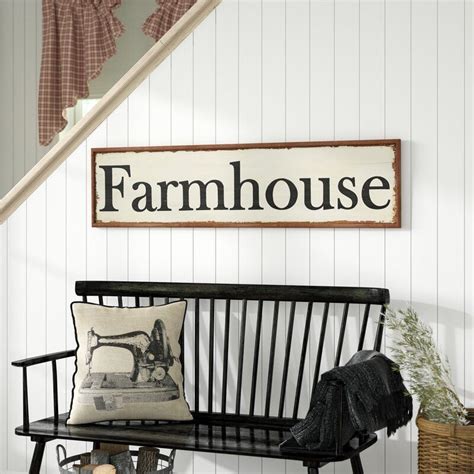 Laurel Foundry Modern Farmhouse Wood Hand Painted Farmhouse Wall