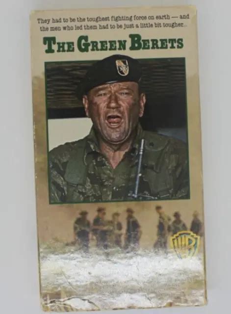 The Green Berets Vhs Video Cassette John Wayne Vietnam War Film 1968