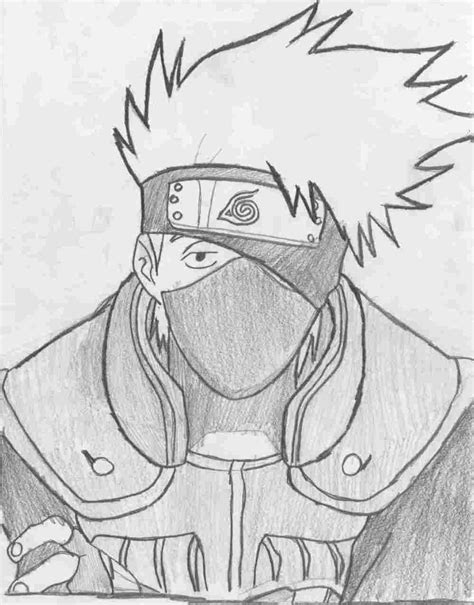 How To Draw Kakashi Face Easy ~ Drawing Tutorial Easy