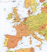 Map Of Western Europe With Cities - Vector U S Map