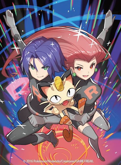 Jessie James Meowth And Team Rocket Grunt Pokemon And 3 More Drawn