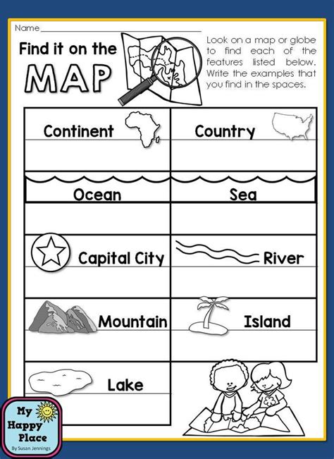Free Kindergarten Geography Worksheets
