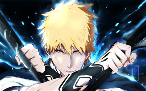 We've gathered more than 5 million images uploaded by our users and sorted them by the most popular ones. Wallpaper : anime, weapon, Bleach, Kurosaki Ichigo, view, screenshot, computer wallpaper ...