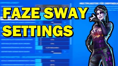 New Faze Sway Settings Chapter 2 Season 2 Youtube