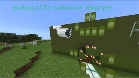 Minecraft How To Make A Working Cctv Camera Youtube