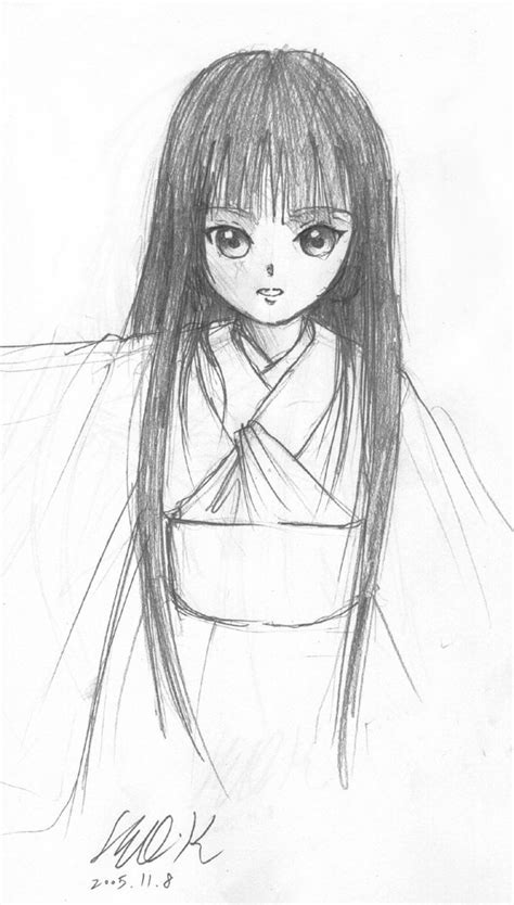 Enma Ai Jigoku Shoujo Tagme 00s Monochrome Sketch Image View
