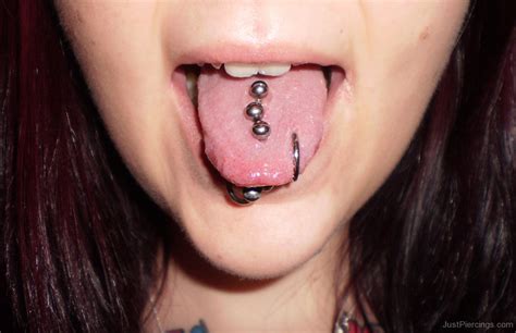 multiple tongue piercings