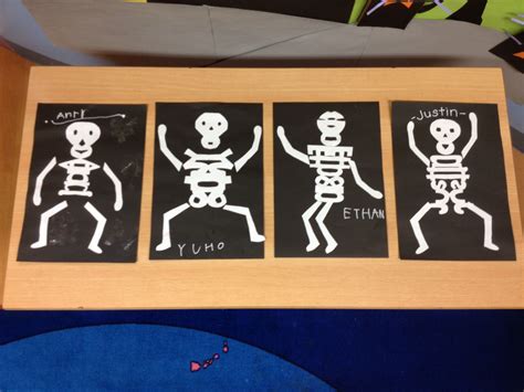 My Variation Of The Name Skeleton Craft Except I Had The Kids Print