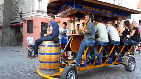 Tallinn Estonia Beer Bike Pedal Pub Youtube