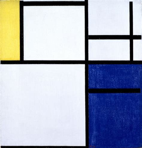 Piet Mondrian Dutch 1872 1944 Composition With Yellow Blue And