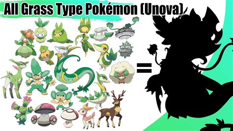 All Grass Type Pokémon Fusion Gen 5 Unova All Baby Pokémon Fusion