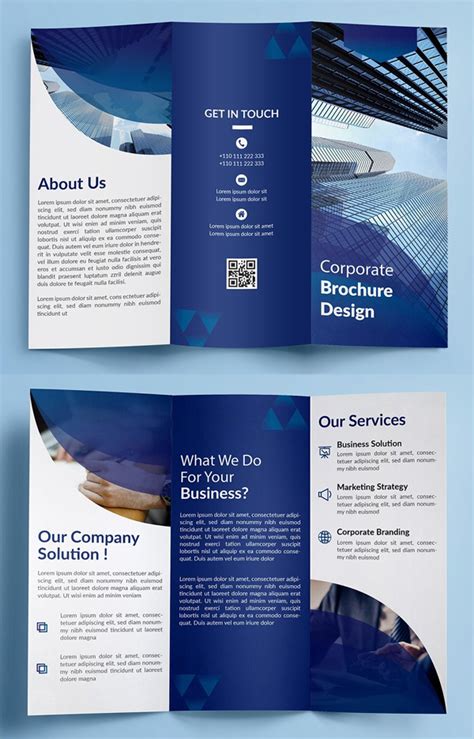 25 Professional Trifold Brochure Templates For Inspiration Idevie