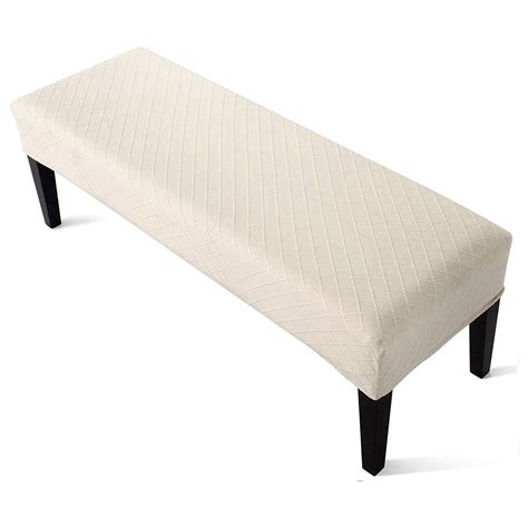 Bench Covers High Stretch Bench Slipcover Rectangle For Dining Room