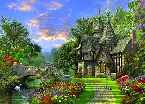 Jigsaw puzzles have been around for decades, providing people with hours of fun and contents  show . Picture Perfect Old Waterway Cottage Holdson Jigsaw Puzzle
