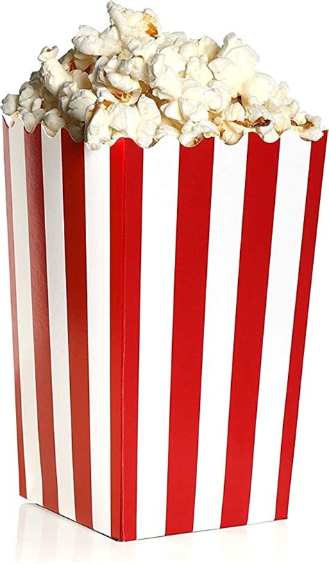 Classic Red And White Mini Popcorn Boxes Pack Of 100 06 Liters 142