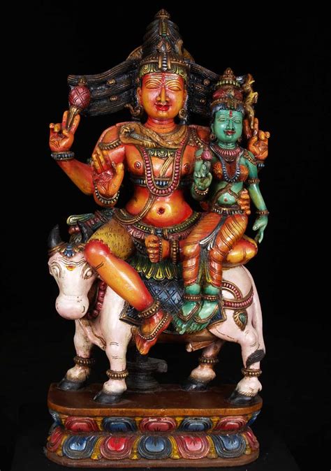 Sold Shiva And Shakti Seated On Nandi 36 59w17y Hindu Gods And Buddha