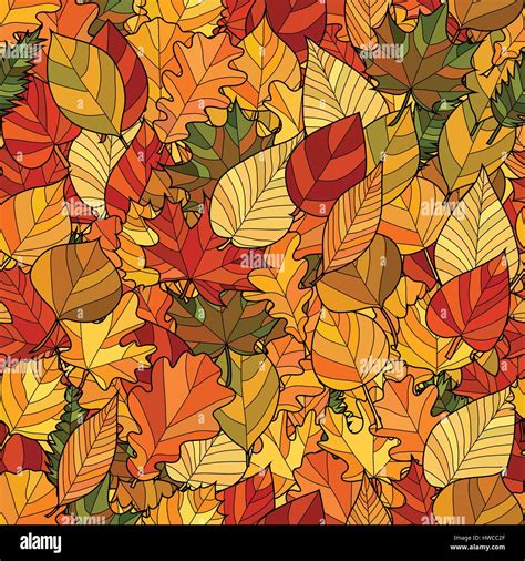 Seamless Fall Leaf Pattern