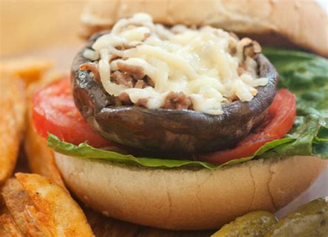 Turkey Stuffed Mushroom Burger Canadian Turkey