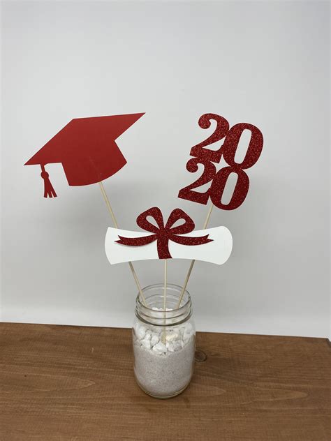 50% off with code zazpartyplan. Graduation party decorations 2021 Graduation Centerpiece ...