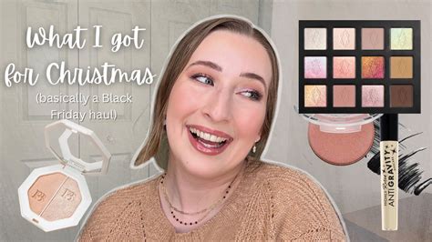 what i got for christmas 2022 this is really just a black friday makeup haul youtube