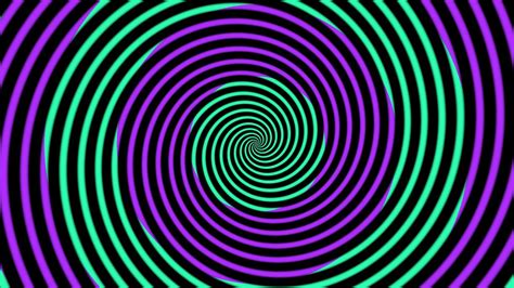 Pulsating Spiral Natural Hallucinogen Video No Sound 30 Minute