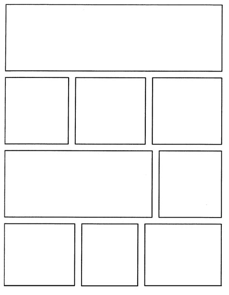 6 Best Images Of Comic Strip Template For Kids Printable Comic Strip