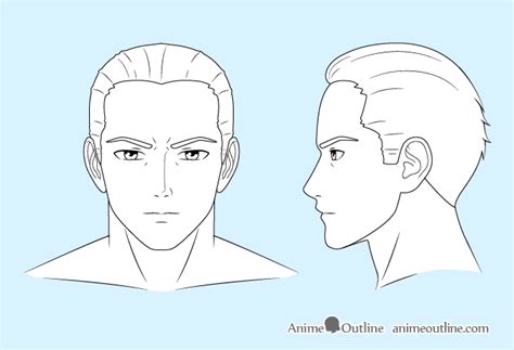 Maybe you would like to learn more about one of these? 10 Step Anime Man's Face Drawing Tutorial | Drawing tutorial, Guy drawing, Drawing tutorial face