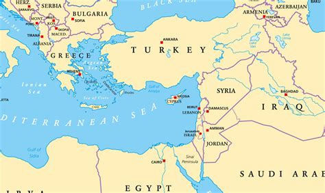 Emisfer Puternic Ou Mediterranean Political Map Fereastra Lumii Impresie Caligrafie