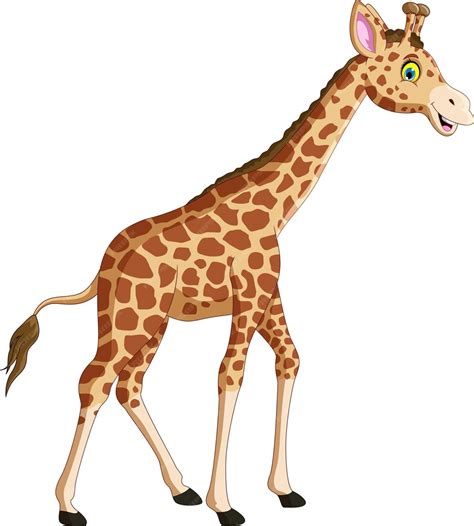 Premium Vector Cute Giraffe Cartoon Vector Isolated